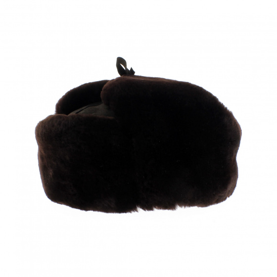 Chapka en Cuir marron Chapka en Cuir marron