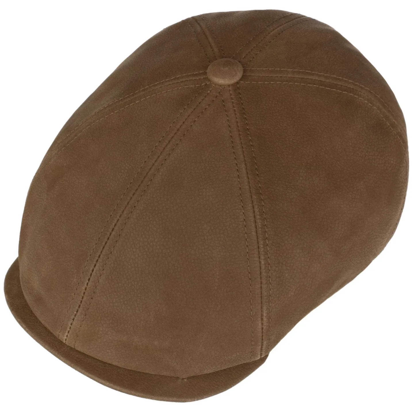 Casquette Brooklin Cowhide Cuir Marron - Stetson  Reference : 19624| Chapellerie Traclet
