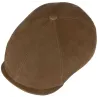 Casquette Brooklin Cowhide Cuir Marron - Stetson  Reference : 19624| Chapellerie Traclet