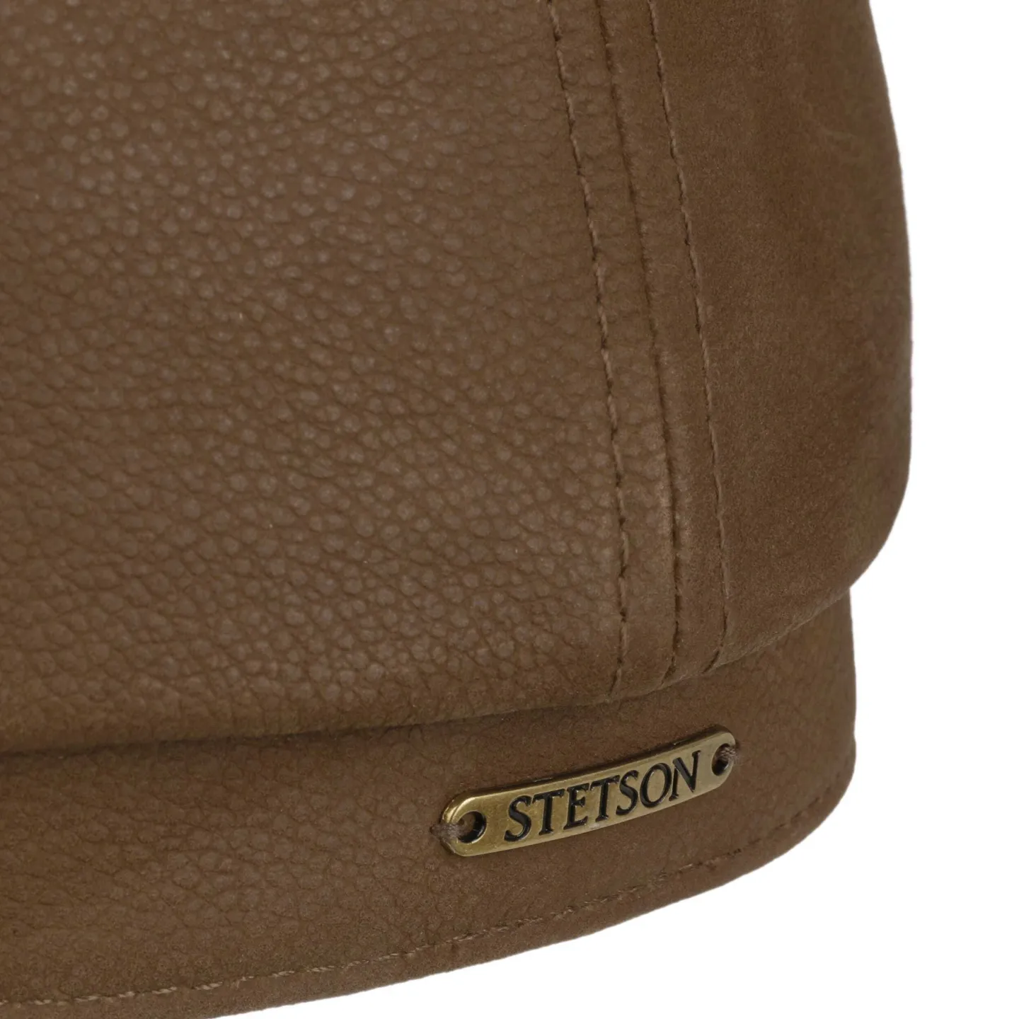 Casquette Brooklin Cowhide Cuir Marron - Stetson  Reference : 19624| Chapellerie Traclet