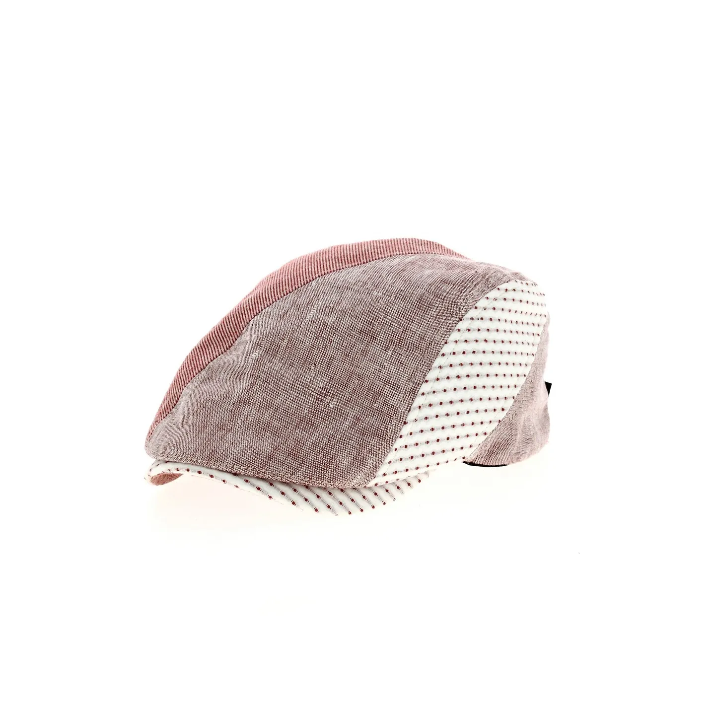 Casquette plate beige rosé
