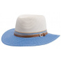 Ivory Blue Fedora Hat Bella UPF 50+ - House Of Ord