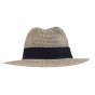 Natural Fiber Hat Beau Beige & Black - UPF 50+ - House Of Ord