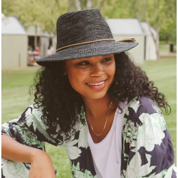 Chapeau Fedora Caroline Noir UPF 50+ - House of Ord