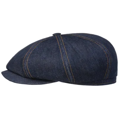 Stetson Hatteras Tyler Blue Denim Cotton Cap ref 19638 traclet hat shop