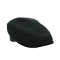 Black Linen Aere Flat Cap - City Sport
