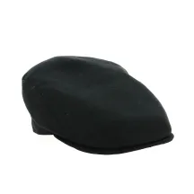 Black Linen Aere Flat Cap - City Sport Reference: 19645 | Traclet Hat Shop