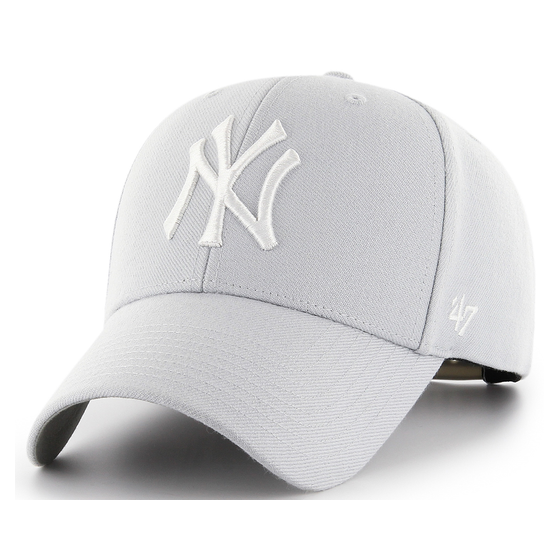 NY Yankees Light Grey Snapback Cap - 47 Brand