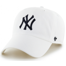Casquette Baseball Strapback MLB NY Yankees Blanche - 47 Brand