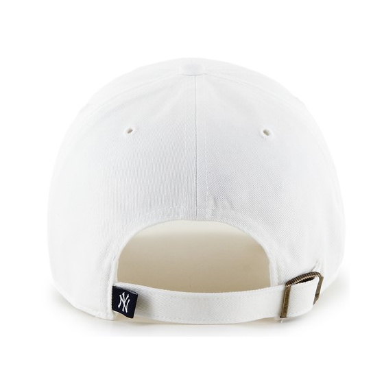 MLB NY Yankees White Strapback Baseball Cap - 47 Brand