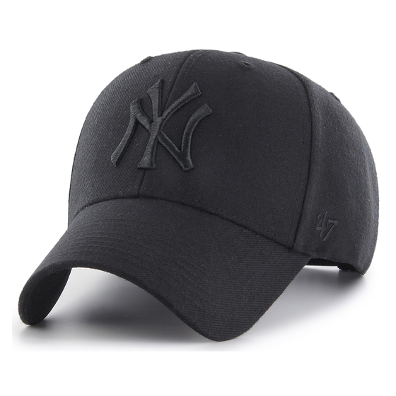MLB NY Yankees Black Strapback Baseball Cap - 47 Brand