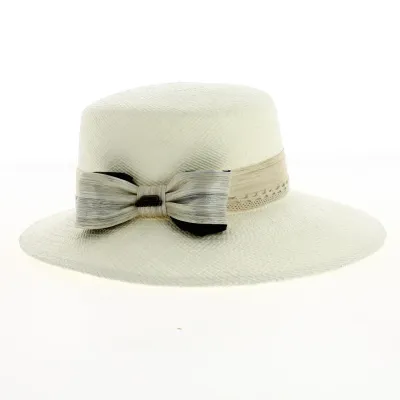 Women's Carmen White Panama Cap - Traclet Reference: 8039 | Traclet Hat Shop