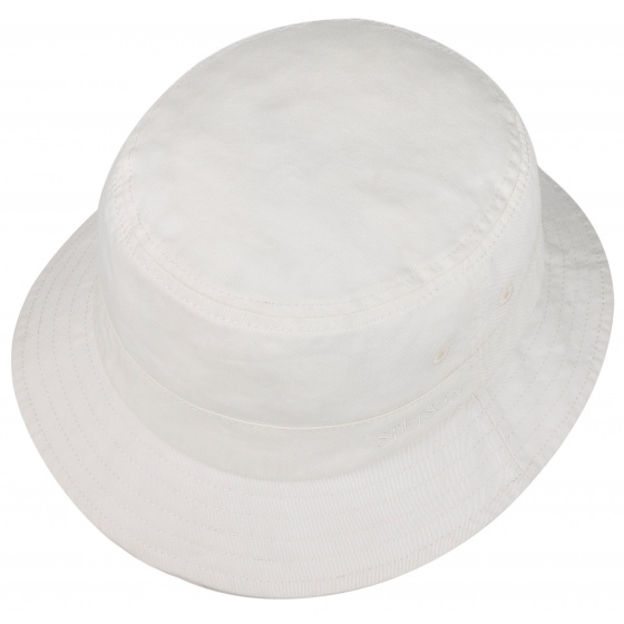 Cotton Twill Bucket Hat White UPF 40+ - Stetson