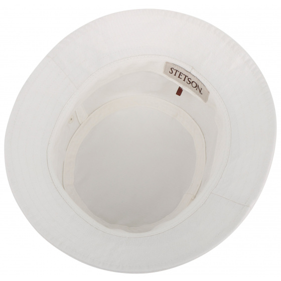 Cotton Twill Bucket Hat White UPF 40+ - Stetson