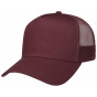 Burgundy Cotton Baseball Trucker Cap - Stetson