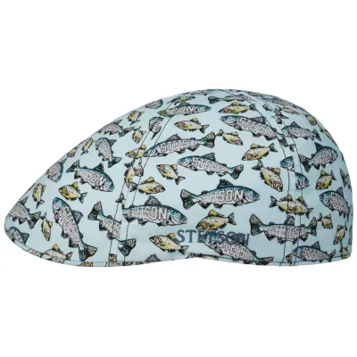 Casquette Texas Fish Print Coton UPF 40+ - Stetson  Reference : 19691| Chapellerie Traclet