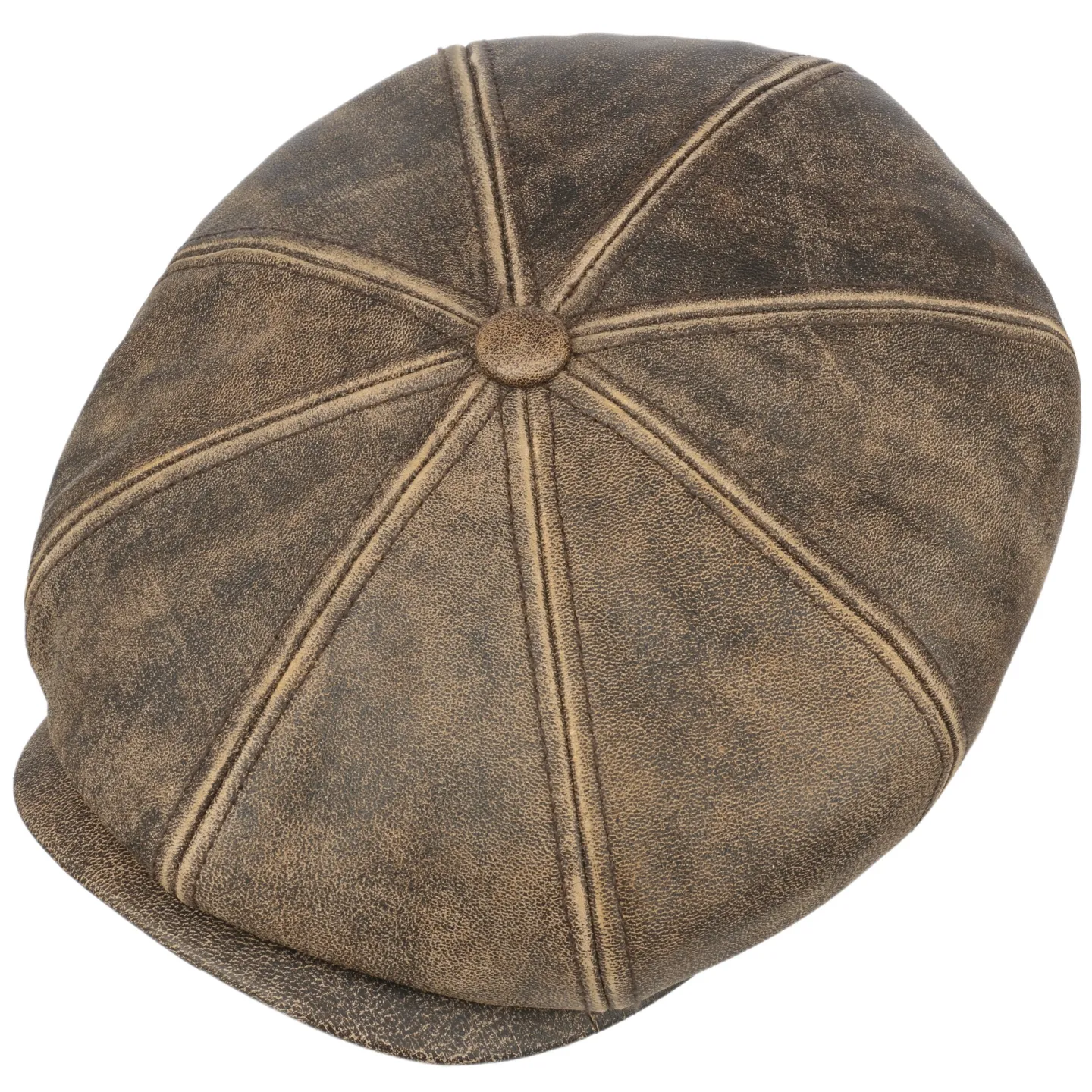 Casquette Hatteras Lambskin Cuir Marron - Stetson Reference : 17237 | Chapellerie Traclet