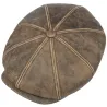 Casquette Hatteras Lambskin Cuir Marron - Stetson Reference : 17237 | Chapellerie Traclet
