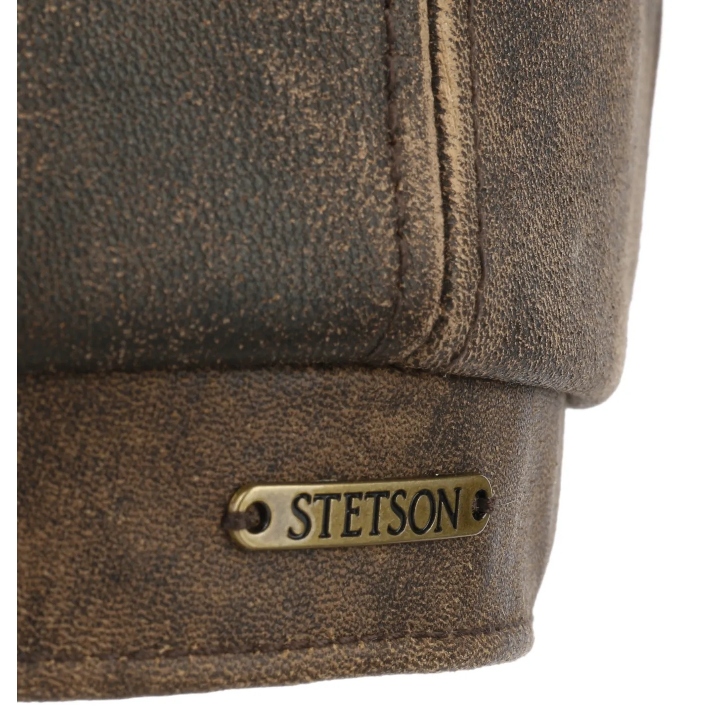 Casquette Hatteras Lambskin Cuir Marron - Stetson Reference : 17237 | Chapellerie Traclet