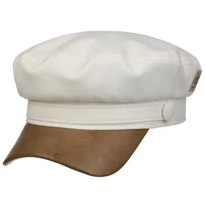 White Cotton Peabody Marine Cap UPF 40+ - Stetson Reference: 19715| Traclet Hat Shop