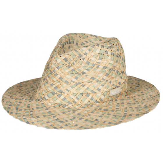 Chapeau Traveller Birra Paille Papier Beige & Vert - Barts