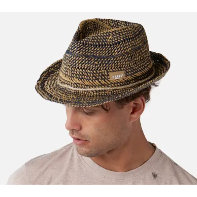Trilby Anjar Hat Paper Straw Beige & Blue - Barts Reference: 19751| Traclet Hat Shop