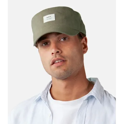 Military Cap Montania Linen & Cotton Khaki - Barts