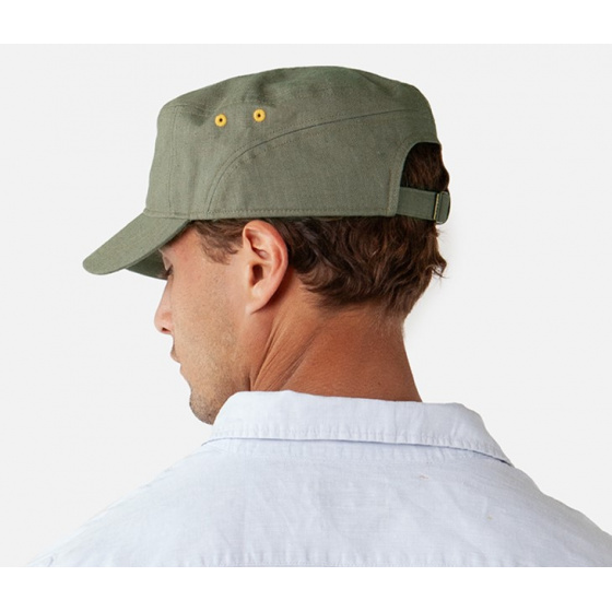Military Cap Montania Linen & Cotton Khaki - Barts