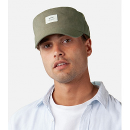 Montania Linen & Cotton Military Cap Sand - Barts