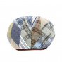 Pino Burgundy Patchwork Flat Cap - MTM