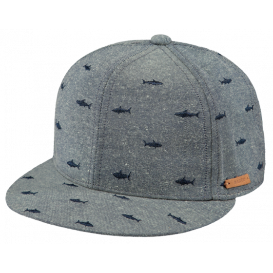 Kids Snapback Cap Pauk Sharks Cotton Blue - Barts
