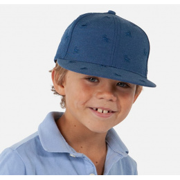 Kids' Blue Cotton Snapback Cap with Monkey Pauk - Barts