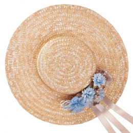 Small Provencal Hat Natalia Natural Straw - Traclet