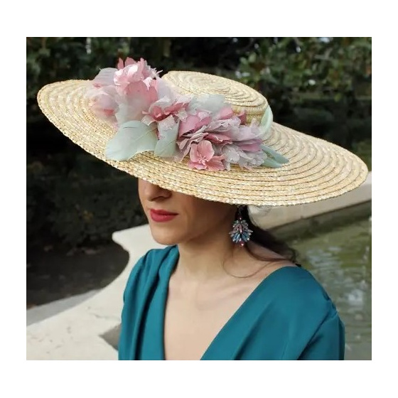 Loreto Natural Straw Provençal Hat - Traclet