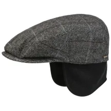 Kent EF Grey Ear Flap Cap - Stetson ref 19801 traclet hat shop