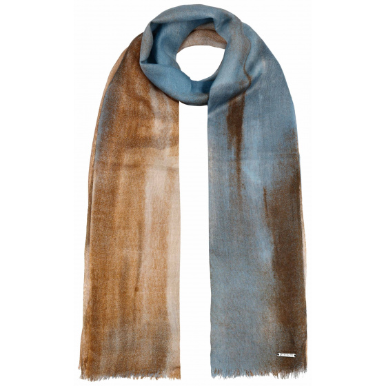 Brown & Blue Stetson Summer Limerick Cheche Scarf