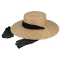 Flat Bottom Straw Wide Brim Hat - Traclet