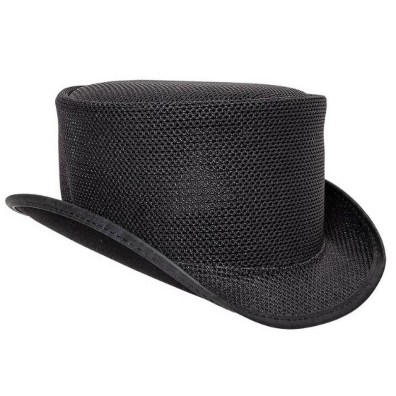 Black Rogue Mesh Top Hat - American Hat
