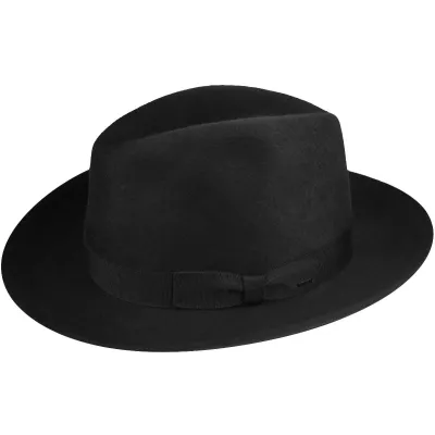 Chapeau Fedora Criss Feutre Laine Noir - Bailey