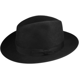 Fedora Criss Hat Wool Felt Black - Bailey
