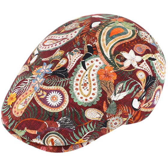 Coney Flat Floral Cotton Cap - Traclet