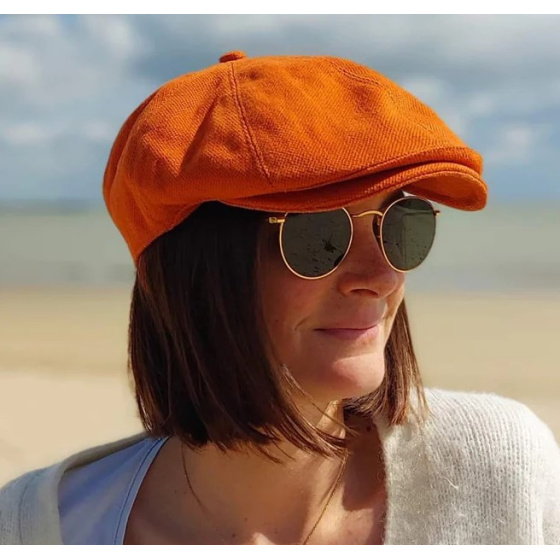 Eight-Panel Cotton Brick Cap - Le Chapoté Paris