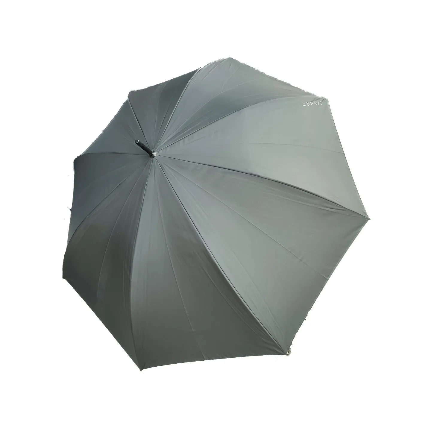 Parapluie Canne Long Semi Automatique Noir a Rayure - Esprit Référence : 14506