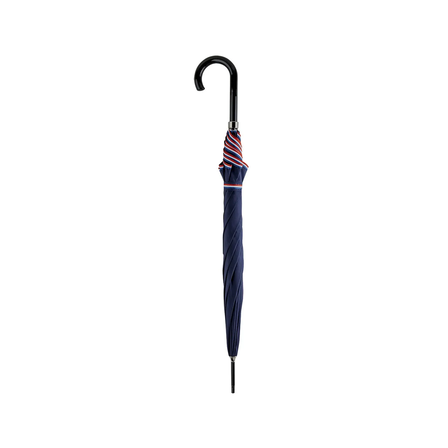 Parapluie Canne Léo Marine Finition Marinière - Piganiol  Référence : 19903 - chapellerie TRACLET