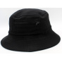 Bucket Hat - Black Cotton Fabric