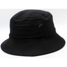 Bob - black fabric hat