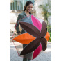 Women's Transparent Rosette Umbrella - Piganiol