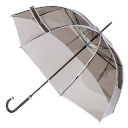 Smoked Transparent Umbrella with White Border - Piganiol