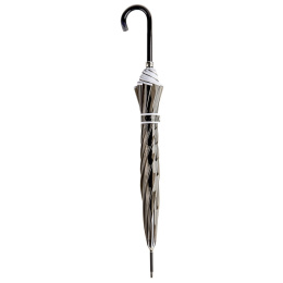 Parapluie Transparent Fumé Bordé Blanc - Piganiol