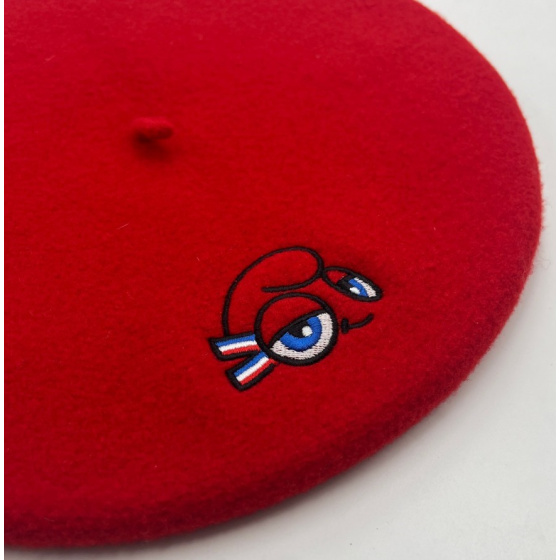 Official Paris 2024 Red Mascot Beret - Le Béret Français Official Paris 2024 Red Mascot Beret - Le Béret Français